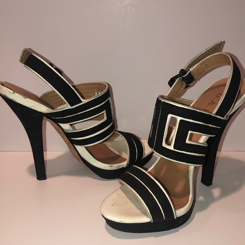 Black and White L.A.M.B. Heels (Size 6.5) - Picture 2 of 4